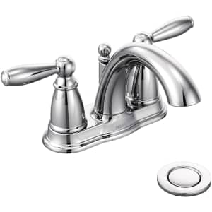 Moen Brantford Low Arc Bathroom Faucet for $92 Moen Brantford Low Arc Bathroom Faucet for $92