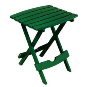 Adams Manufacturing Quik Fold Patio Side Table, Resin, Hunter Green for $33 Adams Manufacturing Quik Fold Patio Side Table, Resin, Hunter Green for $33
