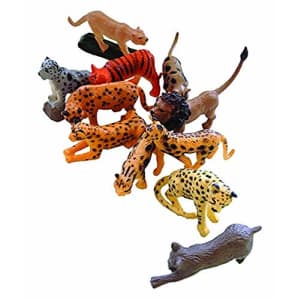 Wild Republic Big Cats Nature Tube, Kids Gifts, Cat Party Supplies, Cat Figurines, Feline, 12-Piece for $15