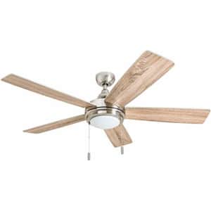 Honeywell 50606-01 Ventnor Farmhouse Ceiling Fan, 52 Rustic Barnwood Decor, Indoor, Brushed Nickel for $176 Honeywell 50606-01 Ventnor Farmhouse Ceiling Fan, 52 Rustic Barnwood Decor, Indoor, Brushed Nickel for $176