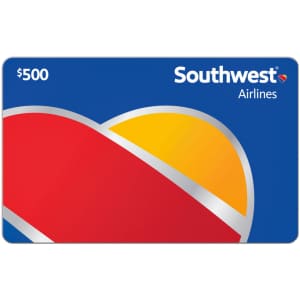 $500 Southwest Airlines Gift Card for $450