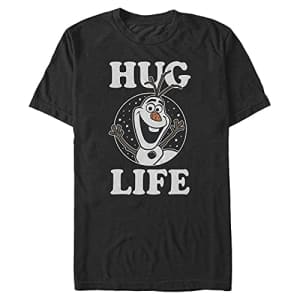 Disney Men's Frozen Hug Life T-Shirt, Black, XX-Large for $19