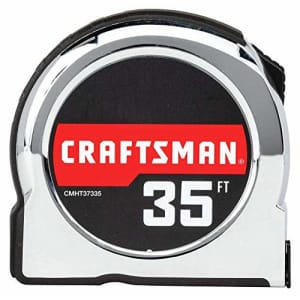 CRAFTSMAN Tape Measure, Chrome Classic, 35-Foot (CMHT37335S) for $32 CRAFTSMAN Tape Measure, Chrome Classic, 35-Foot (CMHT37335S) for $32