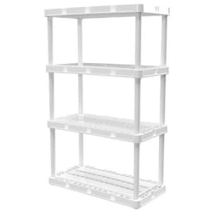 Gracious Living Knect-A-Shelf 48" Resin Shelving Unit for $18 Gracious Living Knect-A-Shelf 48" Resin Shelving Unit for $18