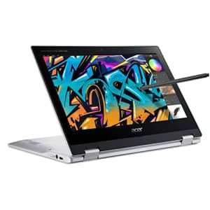 Latest 2022 Acer Chromebook Spin 311 + Stylus Pen, 64GB eMMC, 4GB RAM, 8-Core MediaTek MT8183, for $240