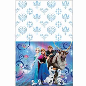 American Greetings Frozen Plastic Table Cover, 54 x 96", Party Supplies for $15