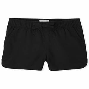 The Children's Place Girls' Plus Pull On Shorts, Black, 5P for $9