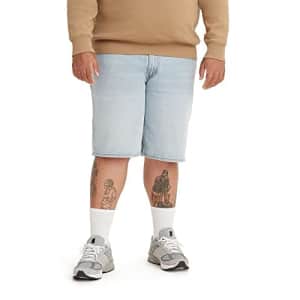 Levi's Men's Big & Tall 569 Loose Straight Denim Shorts, (New) Morning Fog, 60 for $50