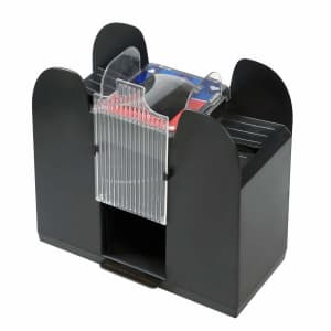 Rally and Roar 6-Deck Automatic Casino Card Shuffler for $14