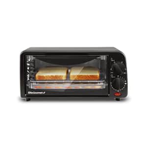 Elite Gourmet ETO236 Personal 2 Slice Countertop Toaster Oven with 15 Minute Timer Includes Pan and for $50