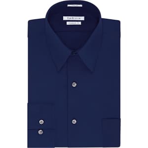 Van Heusen Men's Regular Fit Poplin Solid Dress Shirt for $10