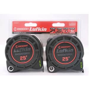 Crescent Lufkin Shockforce Nite Eye 25-Inch Tape Measure 2-Pack for $70