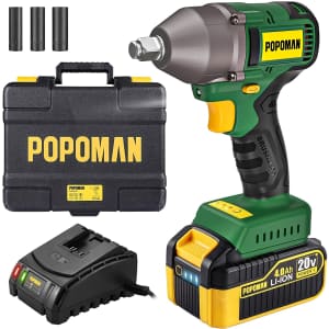 Popoman 20V Cordless Impact Wrench for $89 Popoman 20V Cordless Impact Wrench for $89