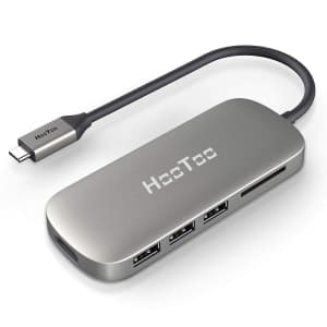HooToo 6-in-1 USB-C Hub for $10