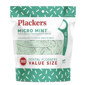 Plackers Micro Mint Dental Flossers 300-Pack for $5.07 via Sub & Save