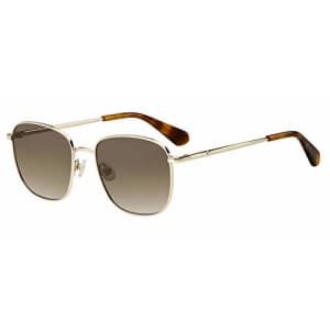 Kate Spade New York Women's Kiyah/S Polarized Oval Sunglasses, Light Havana Gold, 53mm, 18mm for $76