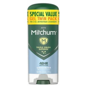 Mitchum Antiperspirant Deodorant Stick 2-Pack for $4