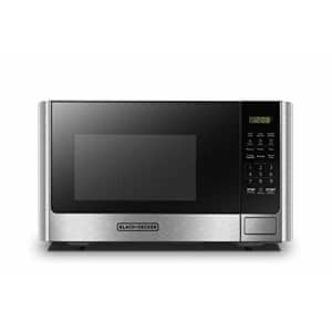 Black + Decker BLACK+DECKER Digital Microwave Oven with Turntable Push-Button Door, Child Safety Lock, Stainless for $115