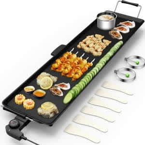 Costway 35" Tabletop Electric Teppanyaki Grill Griddle for $79