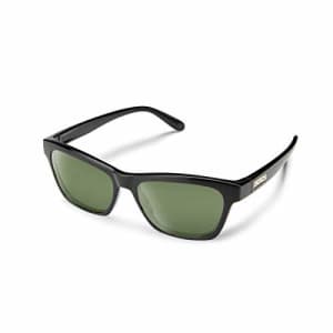 Suncloud Quest Polarized Sunglasses, Black/Polarized Gray Green, One Size for $55