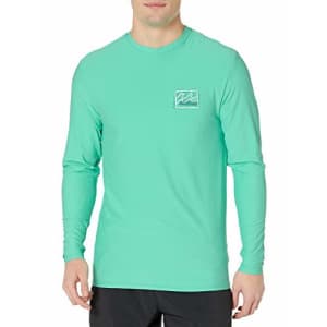 Billabong Men's Loose Fit Long Sleeve Rashguard Surf Shirt, Light Aqua Crayon Wave LS, M for $39 Billabong Men's Loose Fit Long Sleeve Rashguard Surf Shirt, Light Aqua Crayon Wave LS, M for $39