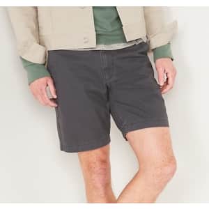 Old Navy Men's Straight Lived-In Khaki Shorts for $7
