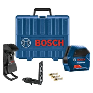 Bosch Self-Leveling Cross-Line Laser w/ Hard Case for $55