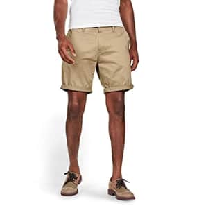 G-Star RAW G-Star Men's Bronson Straight Chino Shorts, Dune, 28 for $49