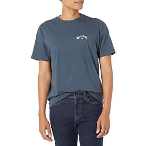 Billabong Men's Short Sleeve Premium Logo Graphic T-Shirt, Arch Fill Navy, XX-Large for $26