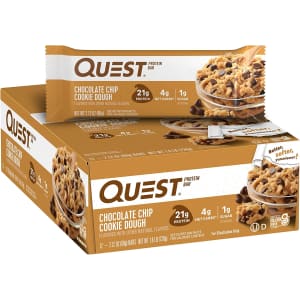Quest Nutrition Chocolate Chip Cookie Dough Protein Bars 12-Pack for $14 via Sub & Save