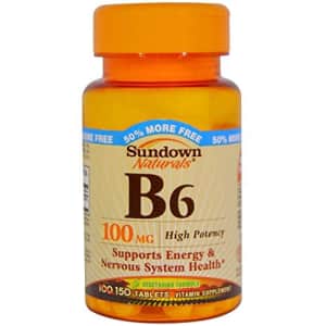 Sundown Vitamin B-6 100 Mg, 150 Count for $12 Sundown Vitamin B-6 100 Mg, 150 Count for $12