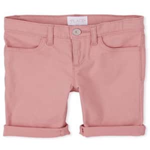 The Children's Place Girls' Slim Solid Skimmer Shorts, Tuscan Glow, 8S for $6 The Children's Place Girls' Slim Solid Skimmer Shorts, Tuscan Glow, 8S for $6
