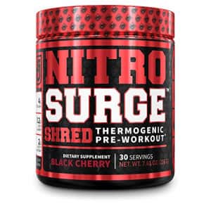 Jacked Factory NITROSURGE Shred Pre Workout Supplement - Energy Booster, Instant Strength Gains, Sharp Focus, for $30