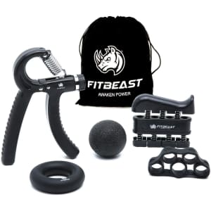 FitBeast Hand Grip Strengthener 5-Piece Kit for $16