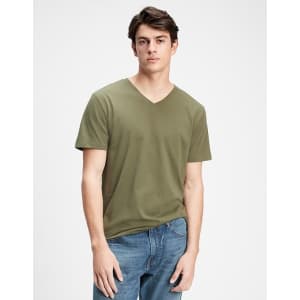 Gap Factory Men's Everyday V-Neck T-Shirt for $6 Gap Factory Men's Everyday V-Neck T-Shirt for $6
