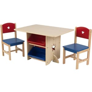 KidKraft Wooden Star Table & Chair Set for $83
