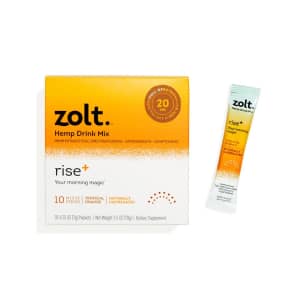 Zolt Rise Plus 20mg CBD Drink Mix 10-Pack for $20 Zolt Rise Plus 20mg CBD Drink Mix 10-Pack for $20