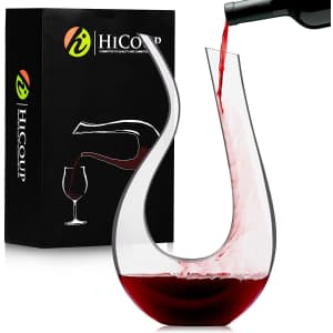 HiCoup Red Wine Decanter with Aerator for $29