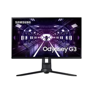 SAMSUNG Odyssey G3 Series 24-Inch FHD 1080p Gaming Monitor, 144Hz, 1ms, 3-Sided Border-Less, VESA for $165