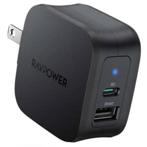 RAVpower PD Pioneer 30W USB-C Charger for $9