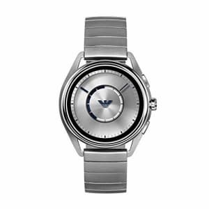 Emporio Armani Men's Stainless Steel Plated Touchscreen Smartwatch, Color: Silver-Tone (Model: for $218