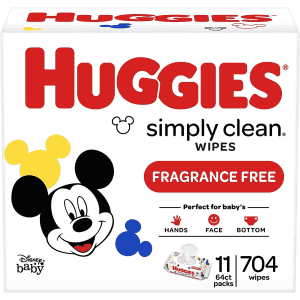 Huggies Simply Clean Fragrance-Free Baby Wipes 704-Count Box for $17 Huggies Simply Clean Fragrance-Free Baby Wipes 704-Count Box for $17