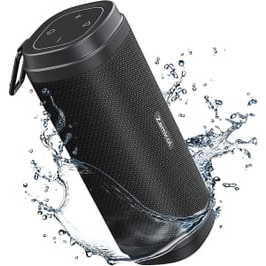 Zamkol Waterproof Bluetooth 5.0 Speaker for $20
