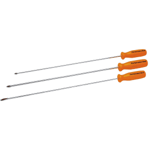 Performance Tools 3-Piece Long Shaft Screwdriver Set for $8