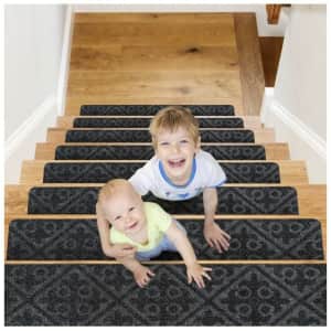 CrystalMX Non-Slip Carpet Stair Treads 15-Pack for $34 CrystalMX Non-Slip Carpet Stair Treads 15-Pack for $34