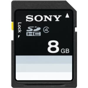 Sony 8GB SDHC Class 4 Memory Card (SF8N4/TQMN) for $20