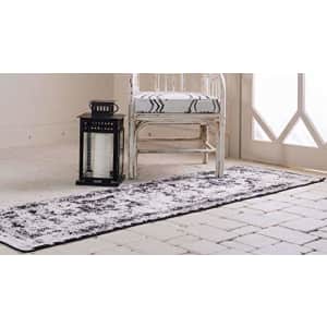 Unique Loom Sofia Collection Traditional Vintage Runner Rug, 2' x 6' 7", Black/Gray for $39
