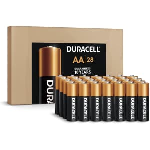 Duracell CopperTop AA Long-Lasting Batteries 28-Pack for $11 w/ Sub & Save