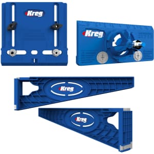Kreg Drawer Slide Jig with Cabinet Hardware Jig and Concealed Hinge Jig Set for $63 Kreg Drawer Slide Jig with Cabinet Hardware Jig and Concealed Hinge Jig Set for $63
