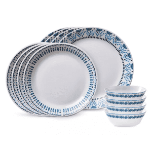 Corelle Everyday Expressions 12-Piece Dinnerware Sets for $34